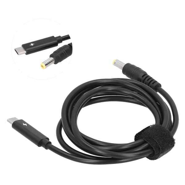 Snabbladdningskabel Typ-C Laddningsport DC5.5x2.5MM Interface för Notebook Strömladdare