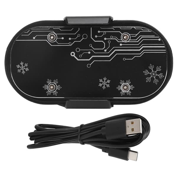Mobiltelefon SemiConductor Køleblæser Bærbar Telefonkøler Køleplade til Gaming (Sort)