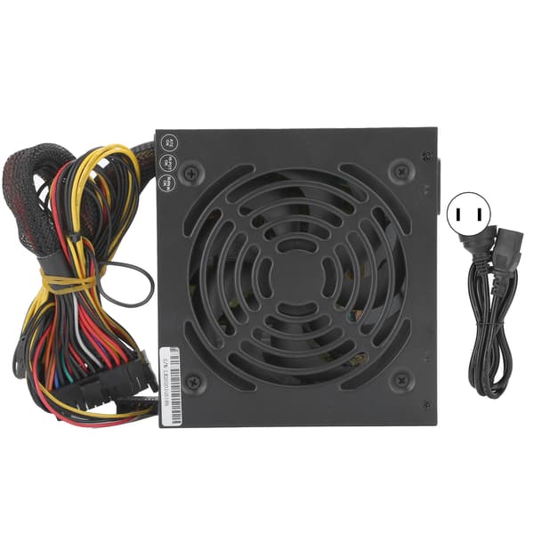 PC Power Supply 350W Desktop Computer Accessory with Low Power Consumption Adjustable 115/230V US Plug