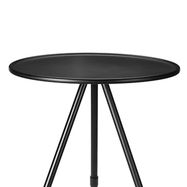 Runt hopfällbart bord Svart Ultralätt lyftbart aluminiumlegering hopfällbart campingbord för utomhus picknick resor Svart