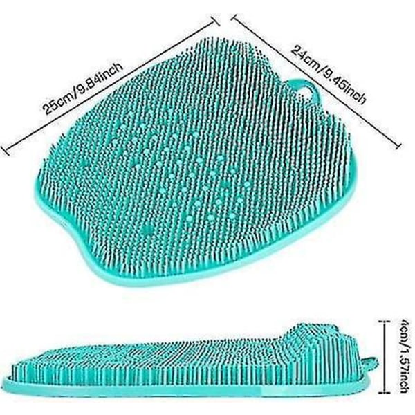 Fottskrubber Massasjematte for Dusj, Spa Akupressurmatte med Sklisikre Sugkopper