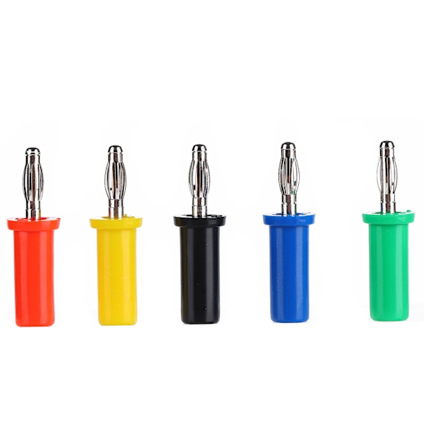 5st set U30 4mm Bananplugg Röd Svart GulGrön Blå för Eltestning