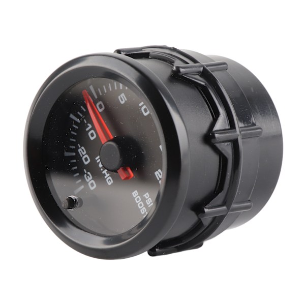 2-i-1 12V Turbo Boost-mätare ‑30‑30PSI Mätintervall Tryckmätare Vit Ljus Universal