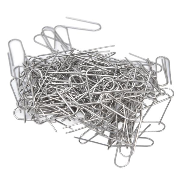 200 st Wire Jump Rings Nickel Kromlegering U-formad ringkrok för hängen Keramiska smycken Glassmältning