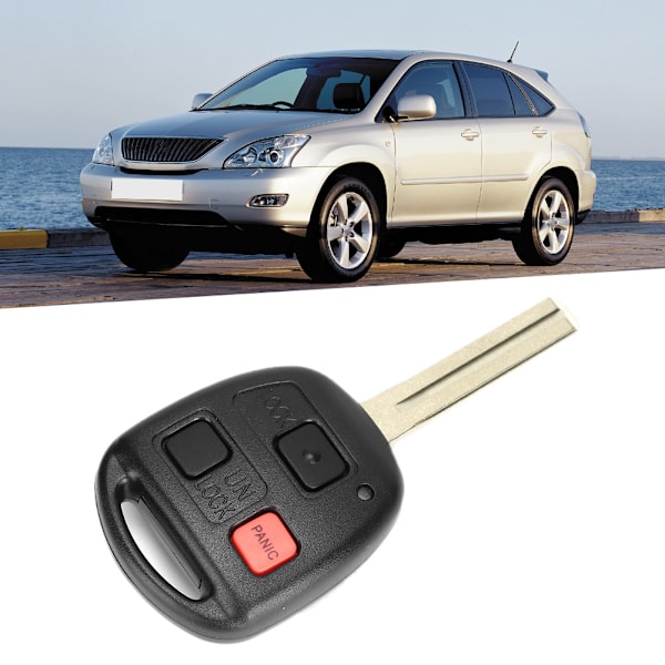 312MHz 3-knapps fjärrnyckel N14TMTX-1 med 4C keramiskt chip passande för Lexus RX300 99-03