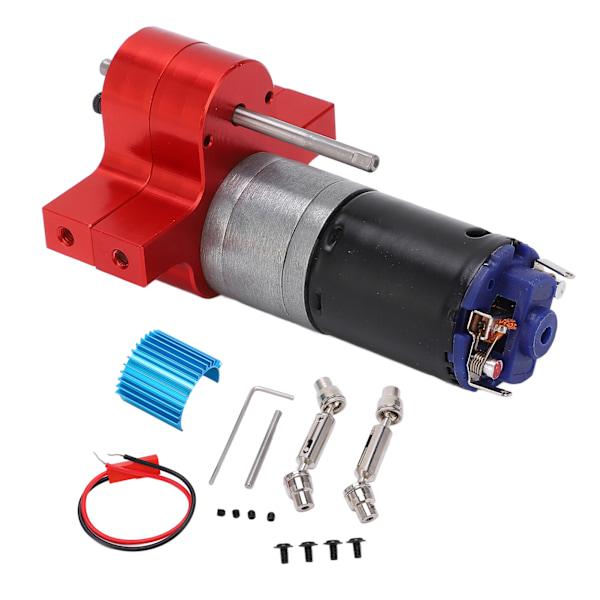 Metallväxellåda med 370-motor för WPL B1 B-1 C14 C-14 1/16 Military TruckRed