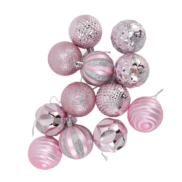 Julekuler Ornament Julepynt for familiefester Hagemiddager Bursdagsfester Rosa
