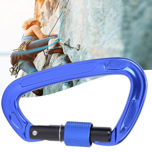 7075 Flyvealuminium Master Lock Karabiner Sikkerhedsspænde Sikkerhedsudstyr Gear til Udendørs Klatring Blå