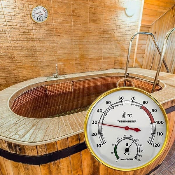 Saunatermometer og hygrometer nSaunatermometer og fugtighedsmåler