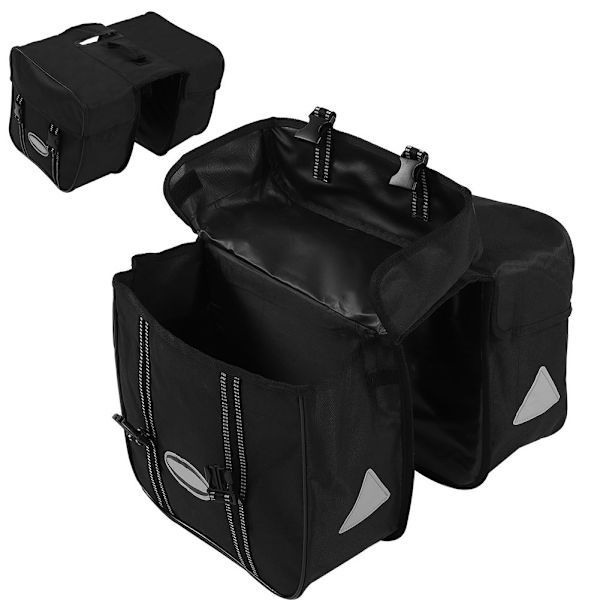Vedenkestävä Ulkoilmapyörä Polkupyörän Takapenkin Säilytyskassi Teline Trunk Travel Double Bag