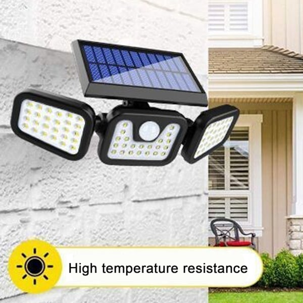 Vattentät LED Solar utomhusbelysning med rörelsesensor