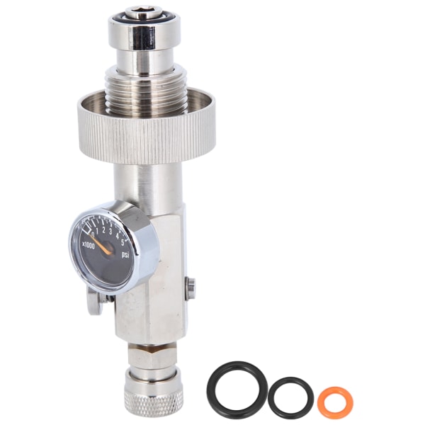 Rustfrit Stål Hex Inflation Dykning Oxygen Cylinder Højtryksladningsventil Adapter