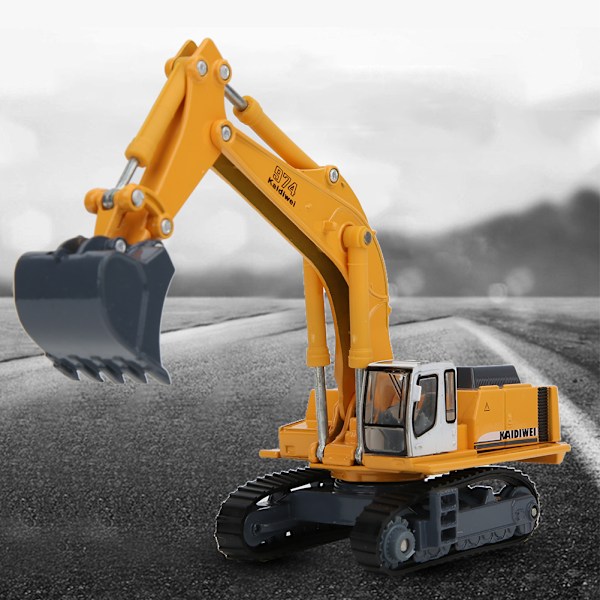 1:87 Simuleringsgrävmaskin med rullbar bandlegering Engineering Bilmodell Barngåva