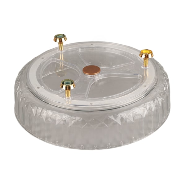 Spice Organizer Bin 360° Rotation Multifunktion Snack Frukthållare för kök Skafferi Badrumsskåp Hög Transparent