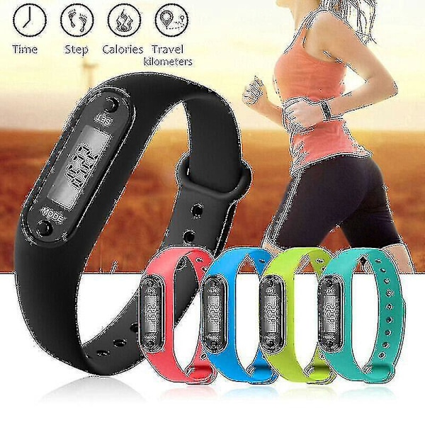 Digitalt Sports Armbåndsur med Skridttæller - Mørkeblå