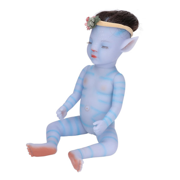12 tums tecknad docka leksak flexibla lemmar Mjuk silikon Söta Reborn Dolls med Milk BottleGirl