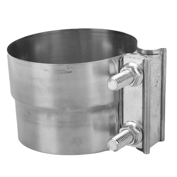 4 tommer Udstødningsbåndklemme Rustfrit Stål Butt Joint Joiner til Lydpotte Downpipe Header Manifold