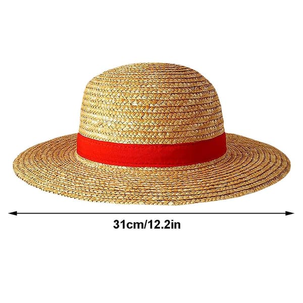Luffy stråhatt multifunksjonell anime figur Solbeskyttelse halmhatt Cosplay solhatt for voksne