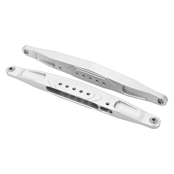 2st RC bakre nedre släparm aluminiumlegering hög hållfasthet för Losi Baja Rey Hammer Rey 1/10 RC bil Silver