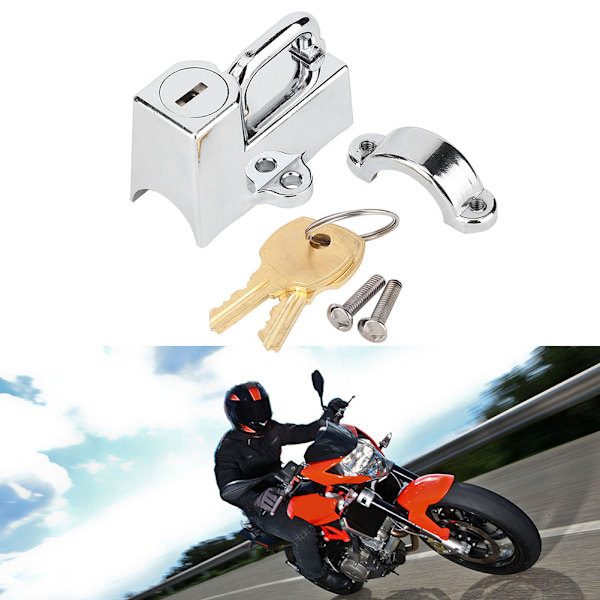 Kuryakyn Cruiser Motorcykel Hjelmlås 1-1/4 til 1-1/2 4232 (Forniklet Farve)