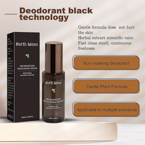 Deodorantspray för män Bromhidrosis svettluktborttagare 50ml