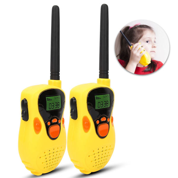 Mini 80-100M Walkie Talkies Elektronisk Radio Interphone Barn utomhusleksak present