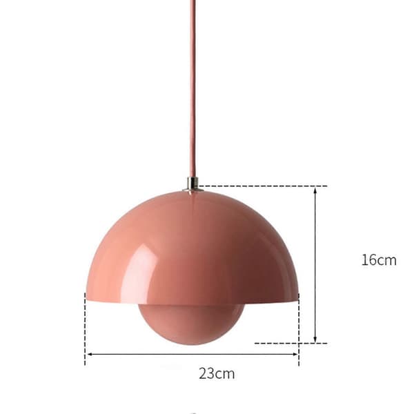 Riippuvalaisin lämpimällä valonlähteellä Pink