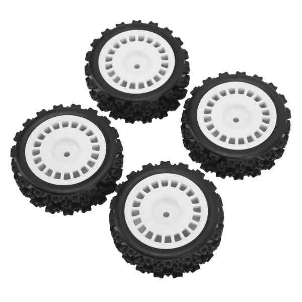 4 stk. RC-hjul med konkavkonveks tekstur af gummimateriale med støddæmpende ydeevne til 1/10 flade sportsvogne 01