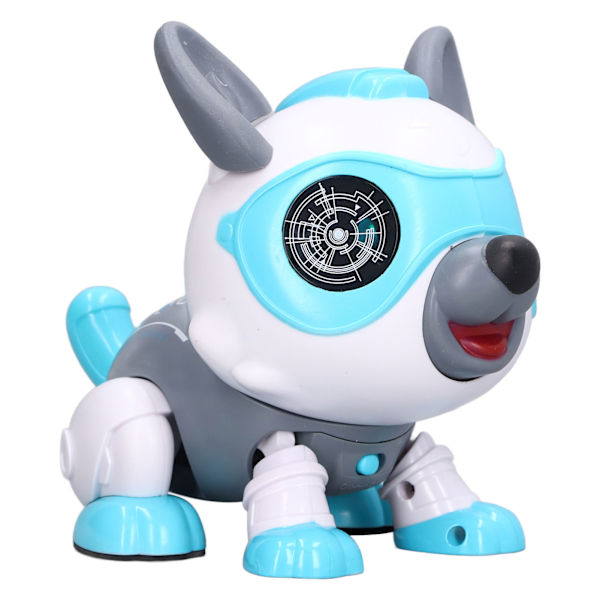 Robot Hund med Fjernkontroll, Berøringsensor, Avtakbar Robot Hund Valp Leke, Stemmestyrt for Barn, Blå