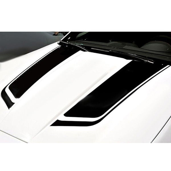 Universal 2-pack Bilhuv Dekaler Racing Sport Vinyl Dekaler DIY Motorhuv Dekoration