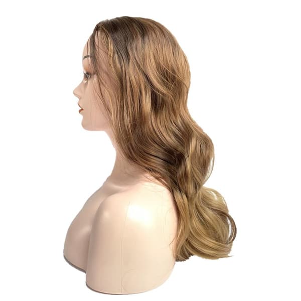 Paryk Blond/brun inkl. paryknet og kam 250