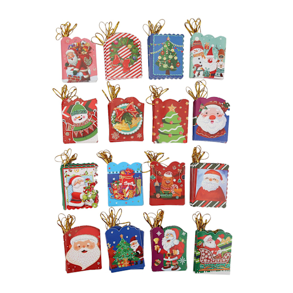 128 stk Julekort Bulk Hilsenkort Xmas Juletre Papirpapir