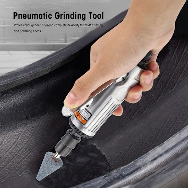 16 stk Luft Die Grinder pneumatisk slibeværktøj Luftslibning graverings sæt 1/4\" 1/8\"