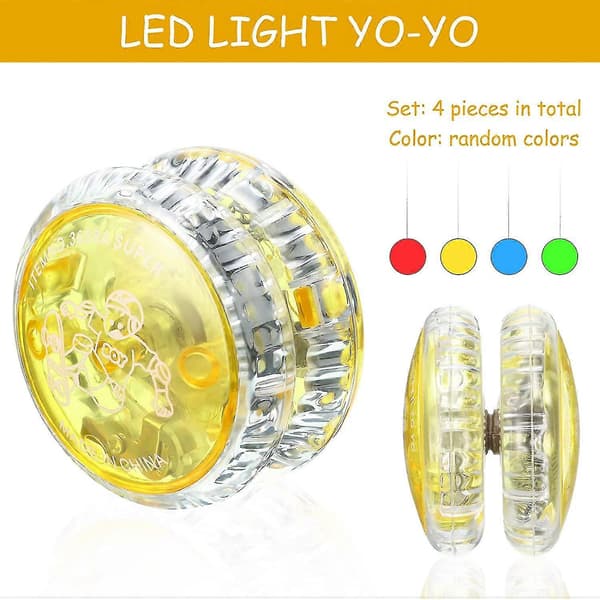 deler Acsergery gave LED-lys nybegynner jojo triksball for barn plast