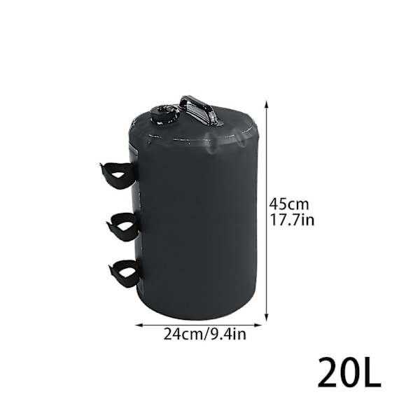 Vannvekter for telt 10L/20L - Tunge vannvekter for telt - Bærbare benvekter for pop-up telt, telt, paviljong, ly