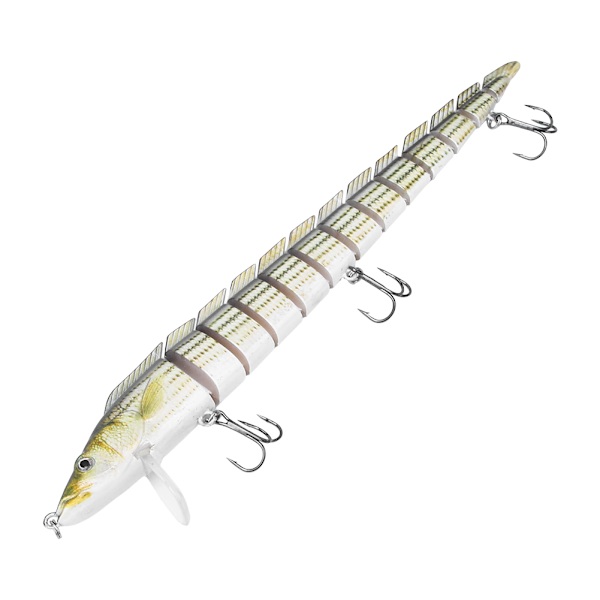 Y176 23cm/46g Under vattnet Ljusa Färger Multi-ledat Livsliknande Konstgjort Bete Fiskebete Swimbait Tillbehör 2#