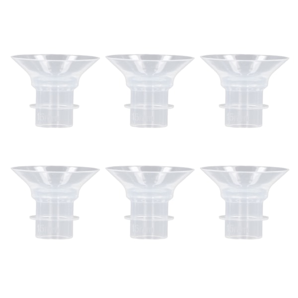 6 stk. Flænsindsatser Handsfree Brystpumpe Bærbar Portable Spectra 24mm Skjolde Flænser 15mm / 0.6in