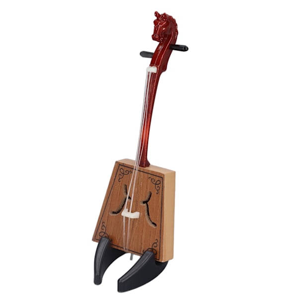 Musikinstrumentmodell Klassisk handgjord miniatyrmodell för etniska musikinstrument med fodralstativ