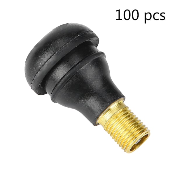 100 st Bil Motorcykel Universal Replacement Snap in däck Däckventilstam （TR412）