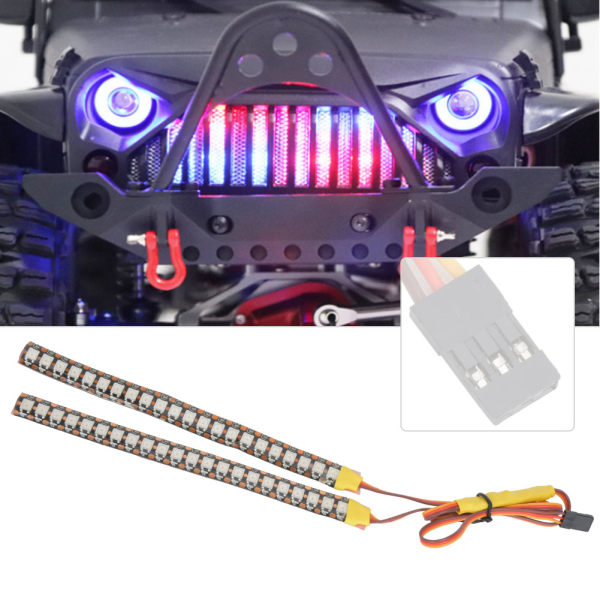 Bright Light LED-lysdekoration DIY Barlys Passer til Wrangler Crawler RC Bil 16cm 2-i-1