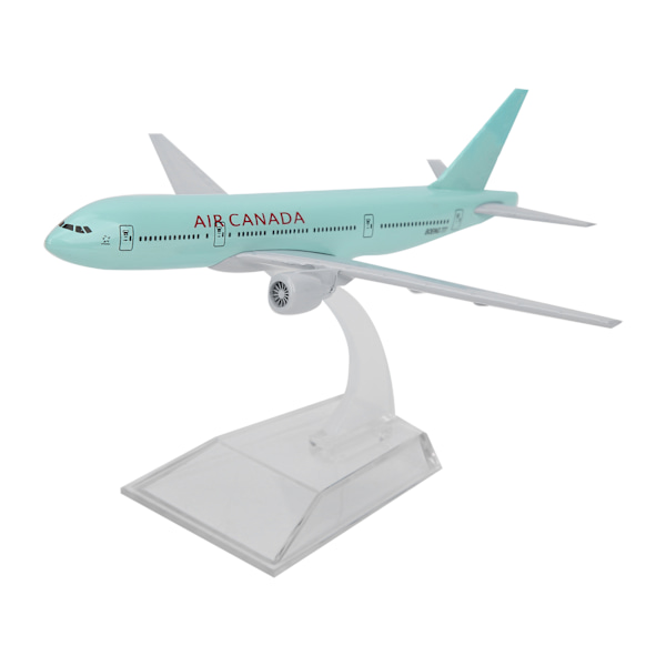 Flygplansmodell Basfäste Legering Metall Flygleksaker för barn Garagesatser 16cm(Canada777)