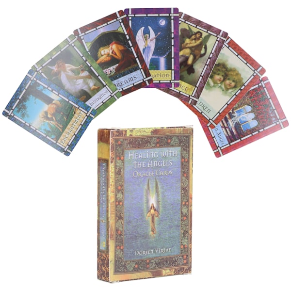 Interaksjon Spådom Spillkort Brettspill Kort Hologrampapir Tarotkort Engelsk versjon