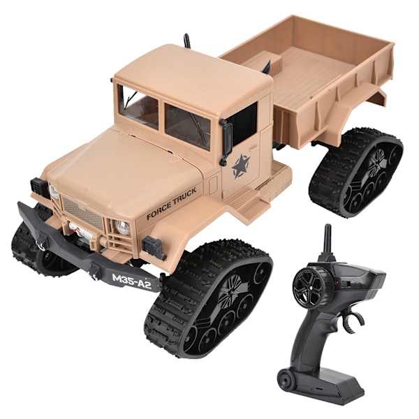 2,4G 1/16 RC Militär lastbil Fjärrkontroll Crawler Bilmodell Leksaksfordon (normal typ)
