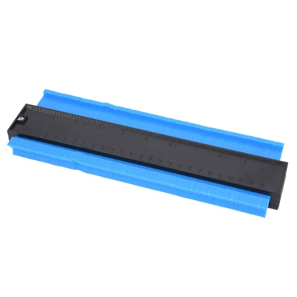 Contour Gauge ABS Plastic Multifunctional Irregular Ruler Woodworking Measuring Tool Blue