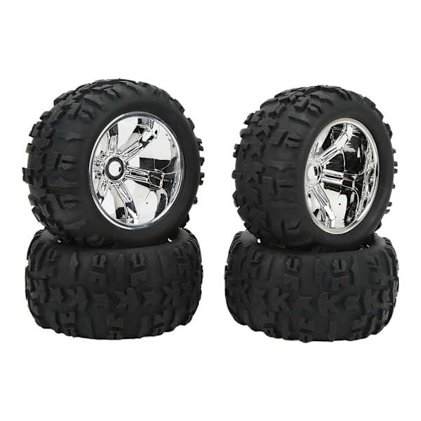4st RC gummidäck Stark dämpning Slitstarka utbytesgummi däck för Traxxas Maxx Arrma Kraton 1/8 1/10 RC bil