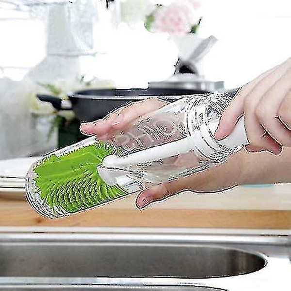 Silikonoppvaskbørste Rengjøringsbørste Ideell børste for matlaging og rengjøring av tåteflasker