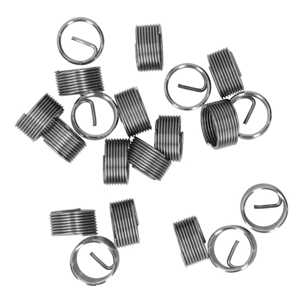 20 stk. Gænge Reparation M14 x 1,25 Spiral Circle Insert Reducer Mutter Gængede Udvidelses Sæt 1D