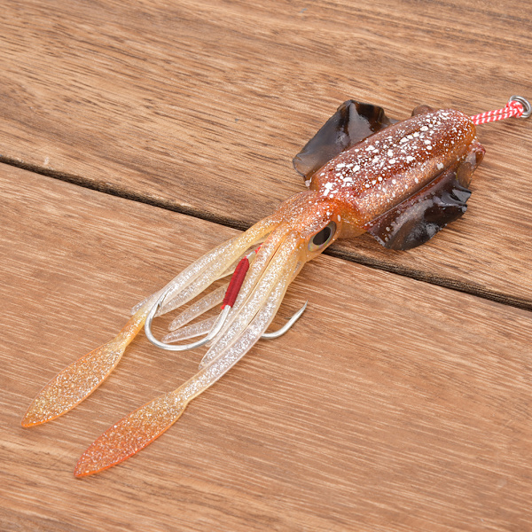 Mjukt Luminous Fiskebete UV Bläckfisk Bläckfiskbete Fiskeutrustning Tillbehör 2#