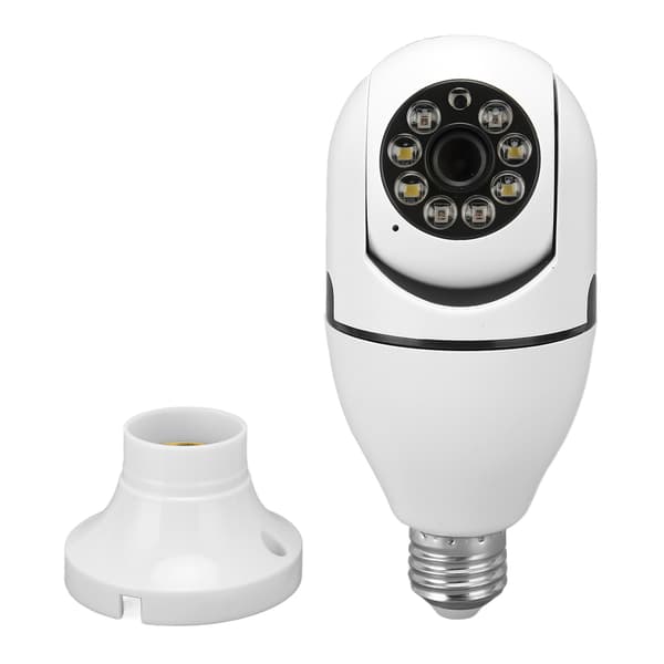 WiFi Bulb 1080P Security Camera Color Night Vision Motion Detection Screw in E27 Bulb Socket Home Camera