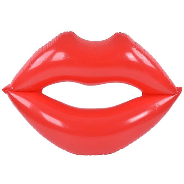 Red Lips Float Bed Förtjockad Öka PVC Uppblåsbar Red Lips Pool för vuxna stränder fester